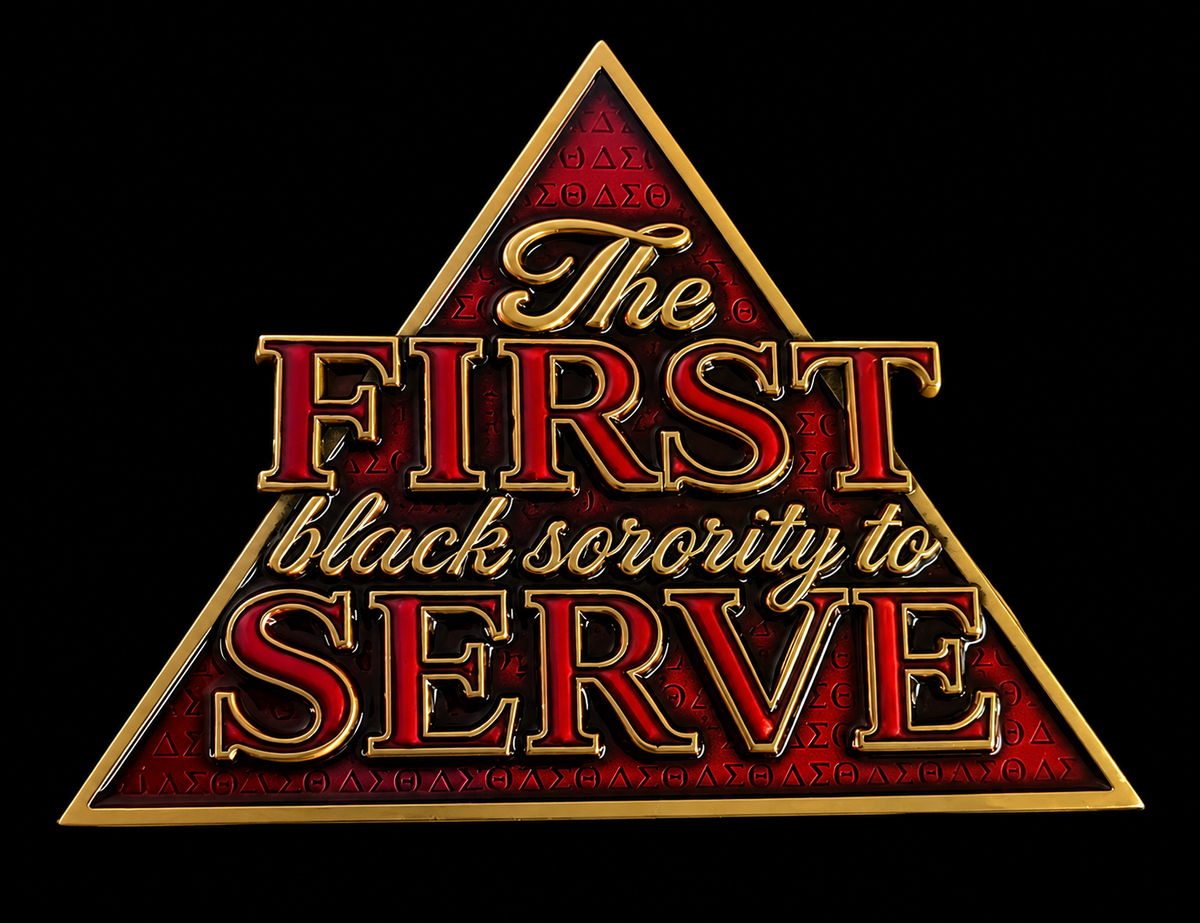 The FIRST black sorority to SERVE