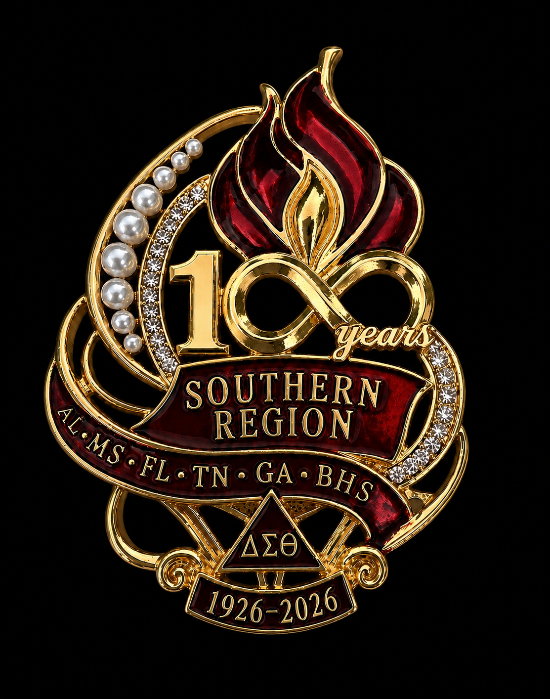 Southern Region Centennial Brooch