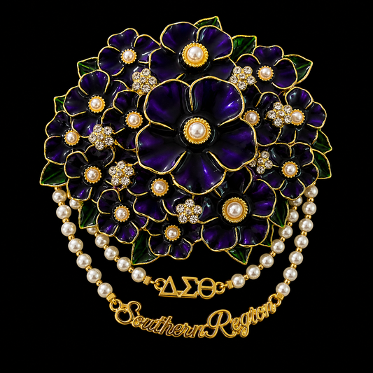 Violet Corsage Brooch
