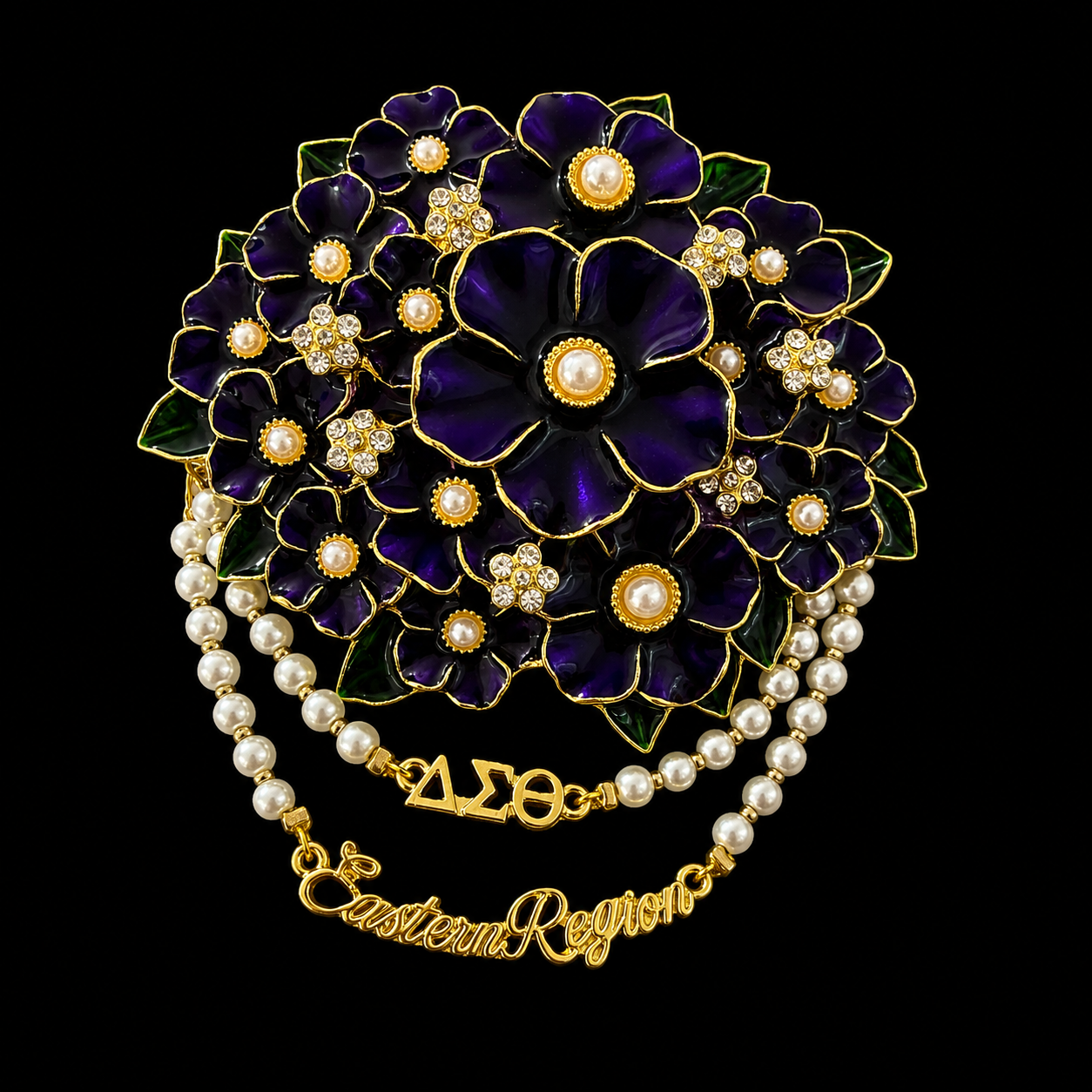 Violet Corsage Brooch