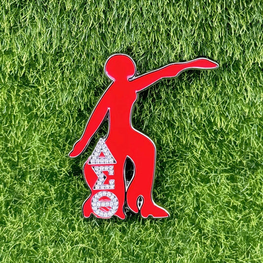 Lady Fortitude Rhinestone Pin