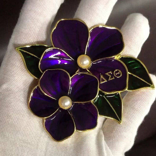 The African Violet Brooch